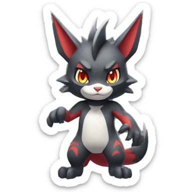  Kawaii Edgy Cool Beautiful Guilmon-Torracat-Zoroark full body sticker