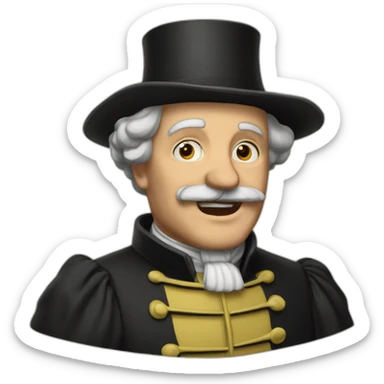 Chancelier méchant allemand sticker