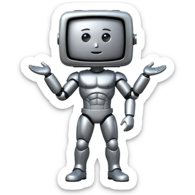 Titan TV man sticker