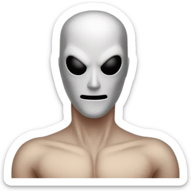 Slenderman shirtless sticker