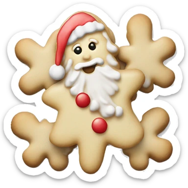 Christmas sugar cookie sticker