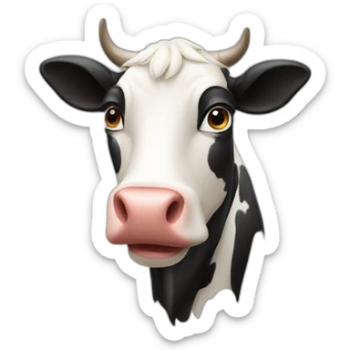 Vache qui insulte sticker