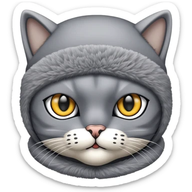 cat in a ski mask  sticker