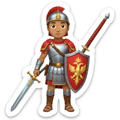 roman soldier fullbody view sticker