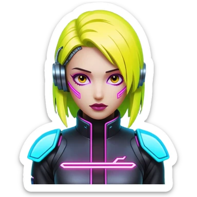 Émoticône d’application sur le thème de cyberpunk 2077 sticker