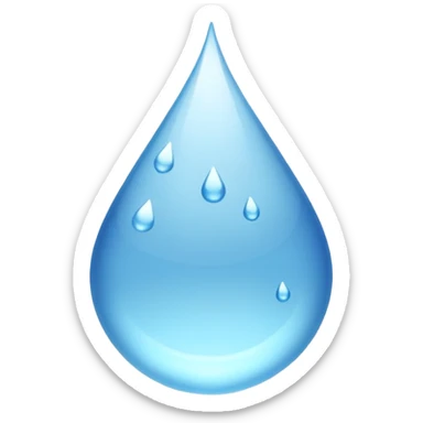 Water bottle emoji copy and paste sticker