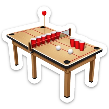 beer pong sticker