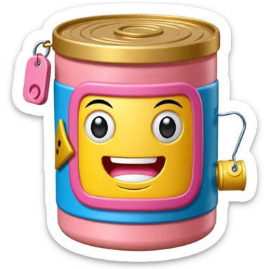 Toki Doki Style SPAM CAN TOY sticker