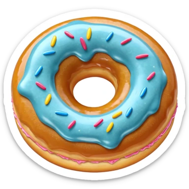 donut frutiger aero style sticker