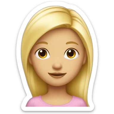 Petite fille blonde sticker