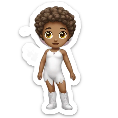cupid light skin with wings sticker
