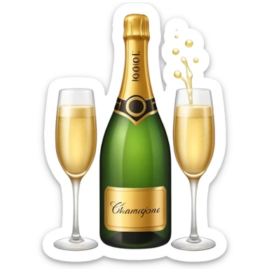 champagne sticker
