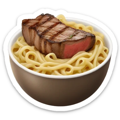 steak noodles sticker