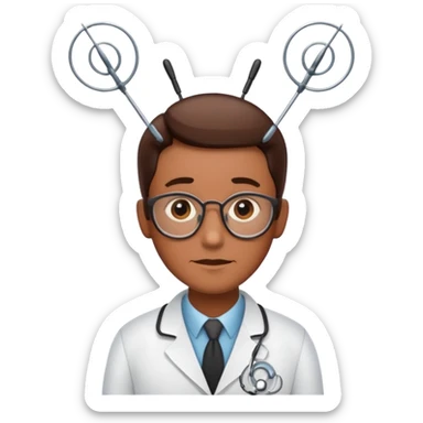 Therapist Dr. Bug antenna  sticker