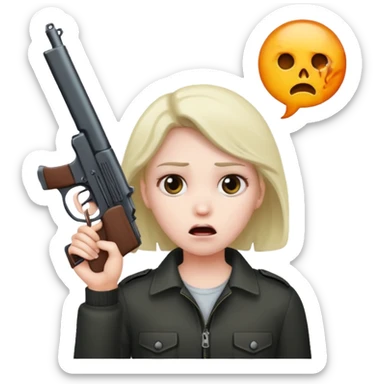 Gun to head  sticker