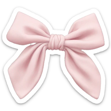 Pale pink Scrunchie with bow sticker
