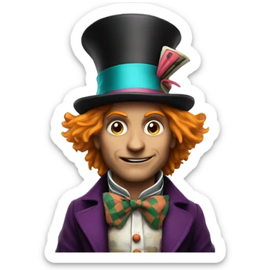 mad hatter sticker