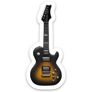 bear heavy metal black guitar sticker