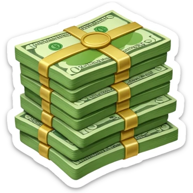 Dinero fácil de dibujar  sticker