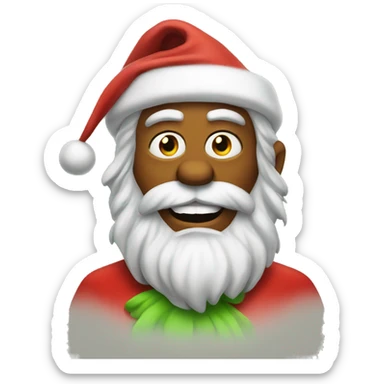 Santa grinch sticker