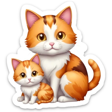 Cat mother day sticker