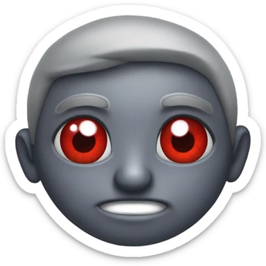 Squinty red eyes with veins sticker