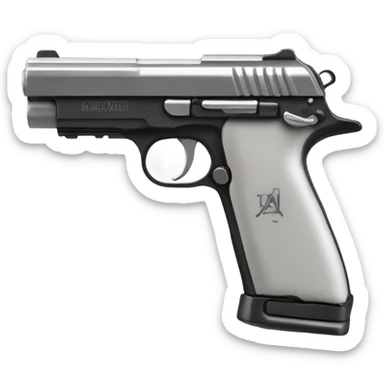 Auto pistol sticker