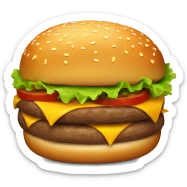 Burger sticker