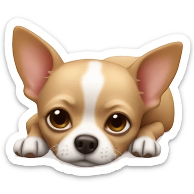 Chihuahua sleeping ￼ sticker