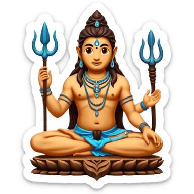 Damru of lord shiva sticker