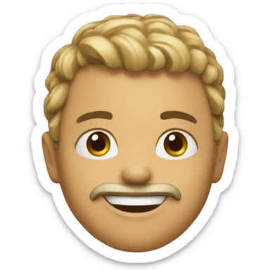 Emoji choqué sticker