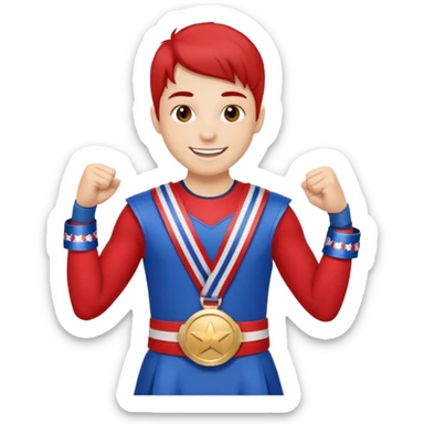 Red, White, and Blue Reigning Chamption sticker