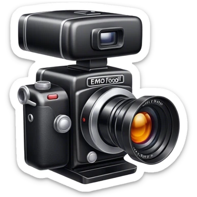 black-backed camera sticker