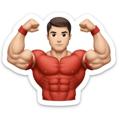 strong and detailed flexed veiny bicep sticker