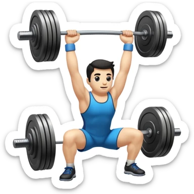 Weightlifting items sticker
