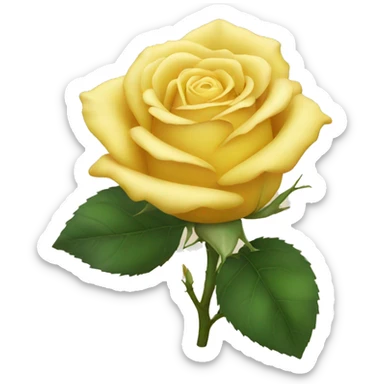 yellow rose sticker