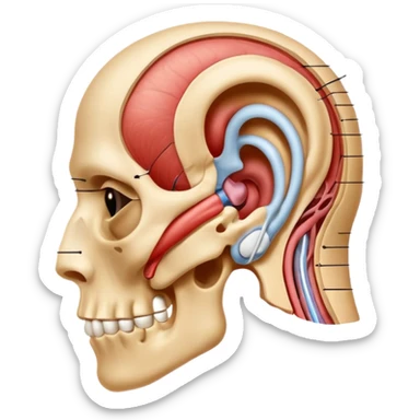 ear anatomy sticker