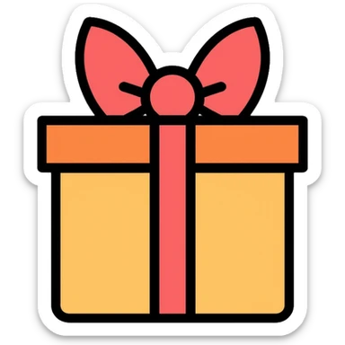 birthday present box sticker