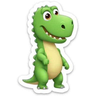 pijama de dinosauriomujer sticker