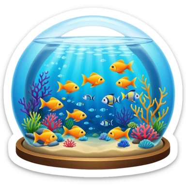 an aquarium tunnel sticker