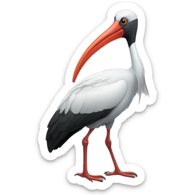 Sebastian the ibis sticker