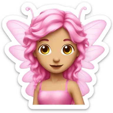 pink fairy sticker