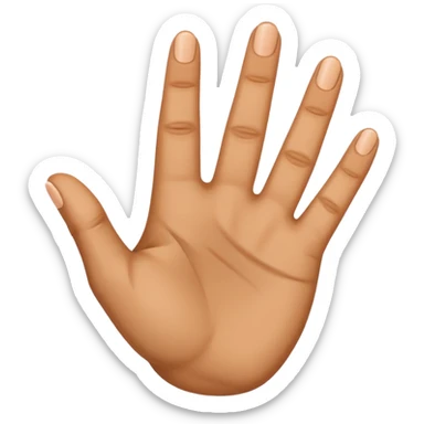 Three fingers up of a hand    sticker