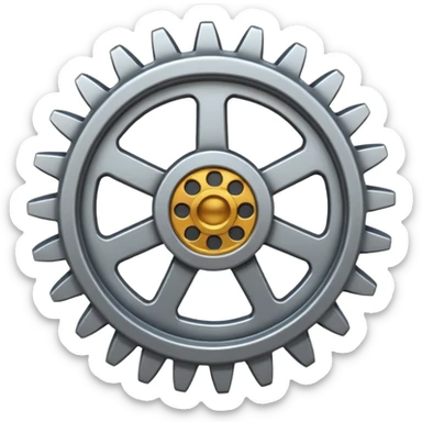 Pignon de mécanique et couronne w porte satellite w planétaire  sticker