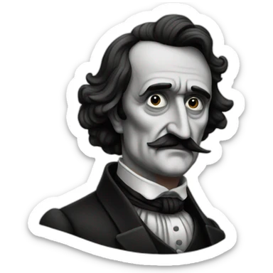 edgar allan poe sticker