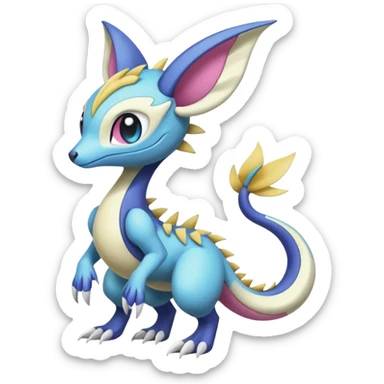 Meloetta-Sergal-Cresselia-Palkia-Stitch-Fakémon-creature-hybrid sticker