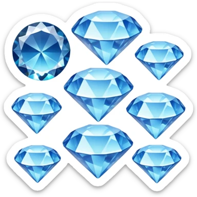 shiny diamonds closely together sticker