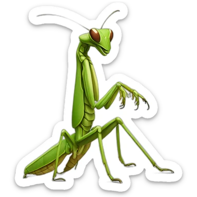 praying-mantis-apologizing sticker