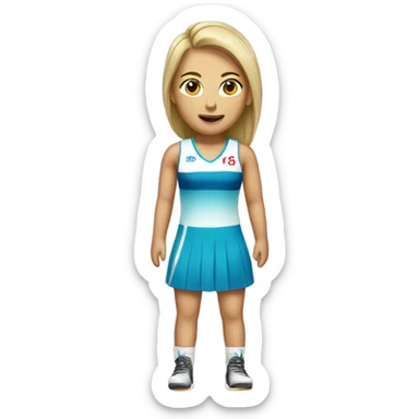 A netball dress  sticker