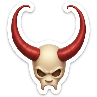 large Devil horns sticker
